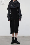 Marc Le Bihan Shoulder Fastest Long -sleeved Dress 2865 Black